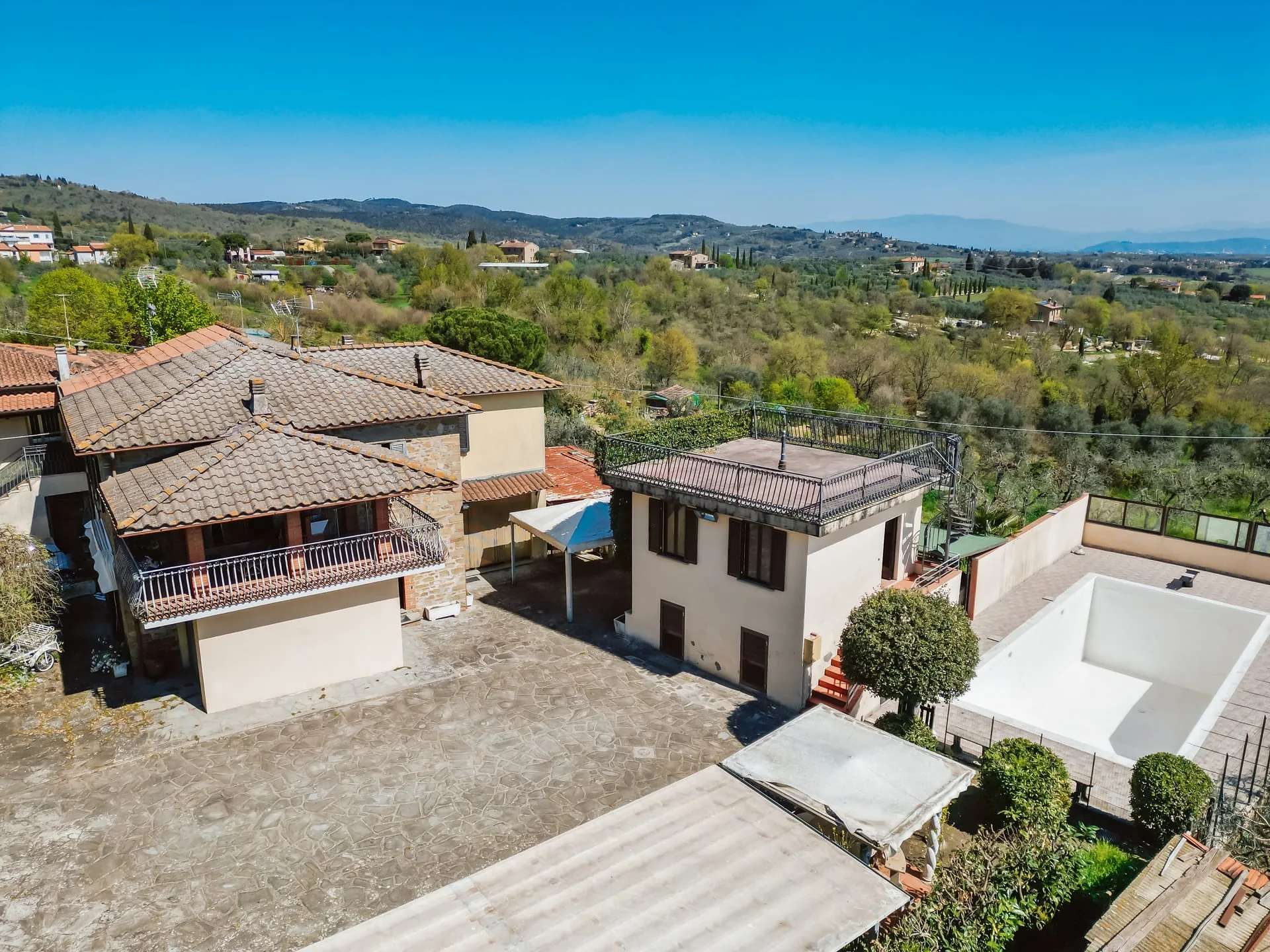 Villa Toscana mit Pool und Olivenbäumen — Ciggiano, Val di Chiana